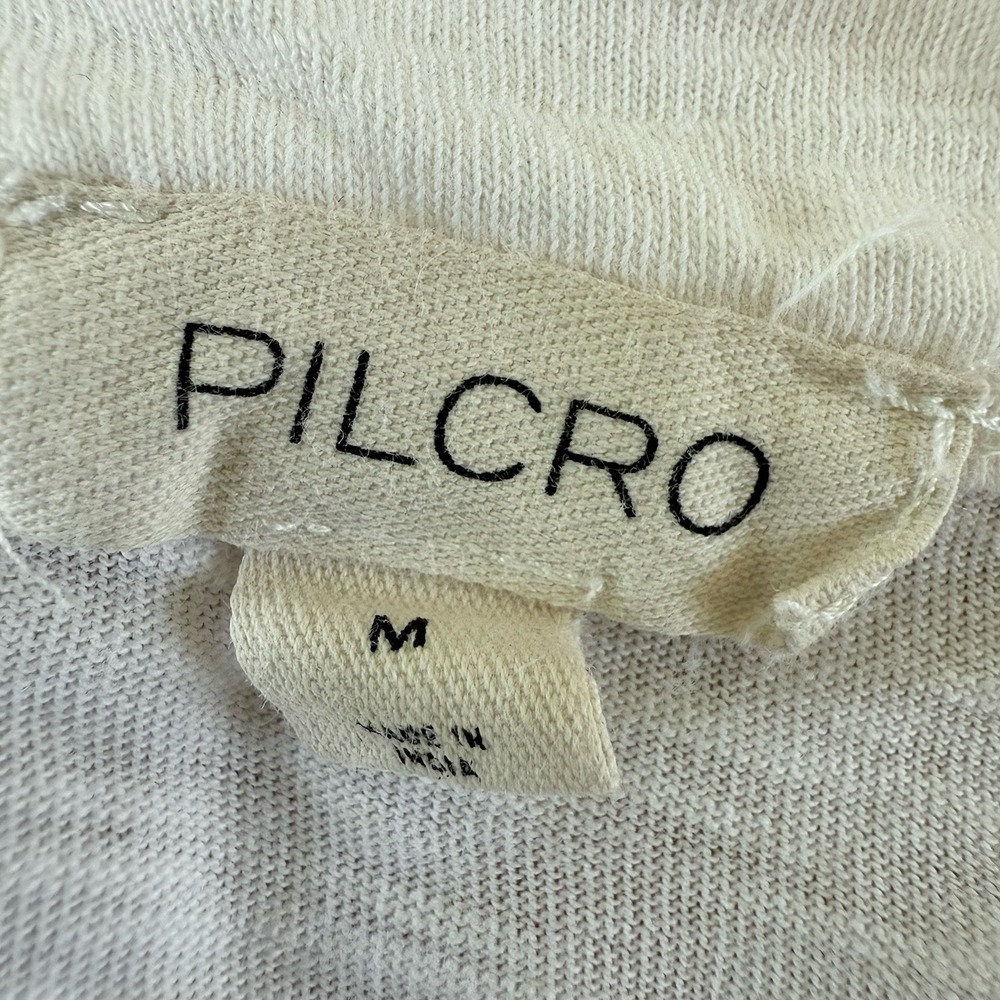 Anthropologie Pilcro White Lace Boxy Top Women M Boho Cottagecore Cotton $98 - Picture 4 of 10